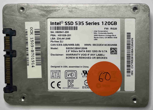 INTEL SSDSC2BW120H6 (60) SSD for Sale