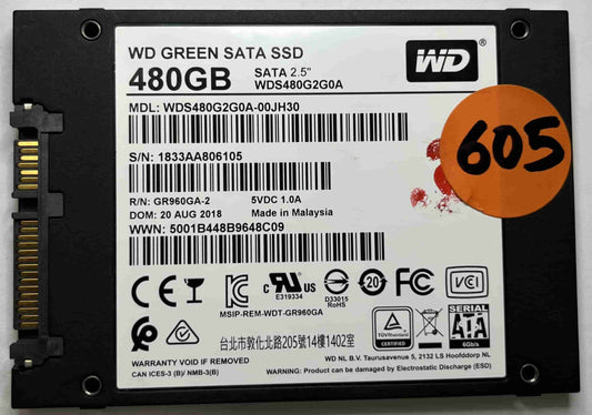 WD GREEN WDS480G2G0A-00JH30 (605) SSD for Sale