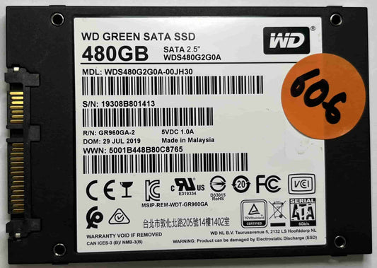 WD GREEN WDS480G2G0A-00JH30 (606) SSD for Sale