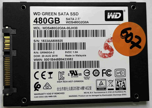 WD GREEN WDS480G2G0A-00JH30 (607) SSD for Sale