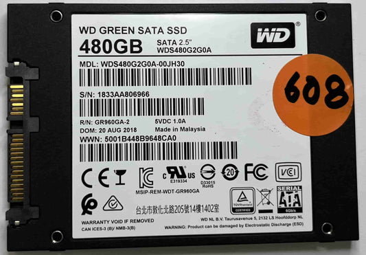 WD GREEN WDS480G2G0A-00JH30 (608) SSD for Sale