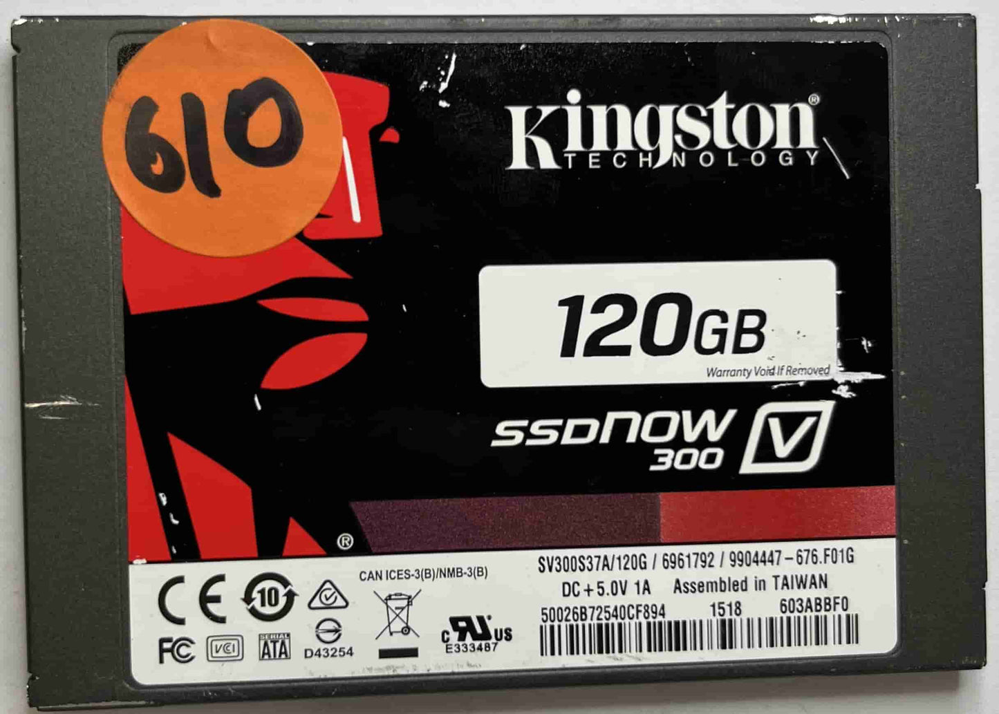 KINGSTON SV300S37A120G (610) SSD for Sale