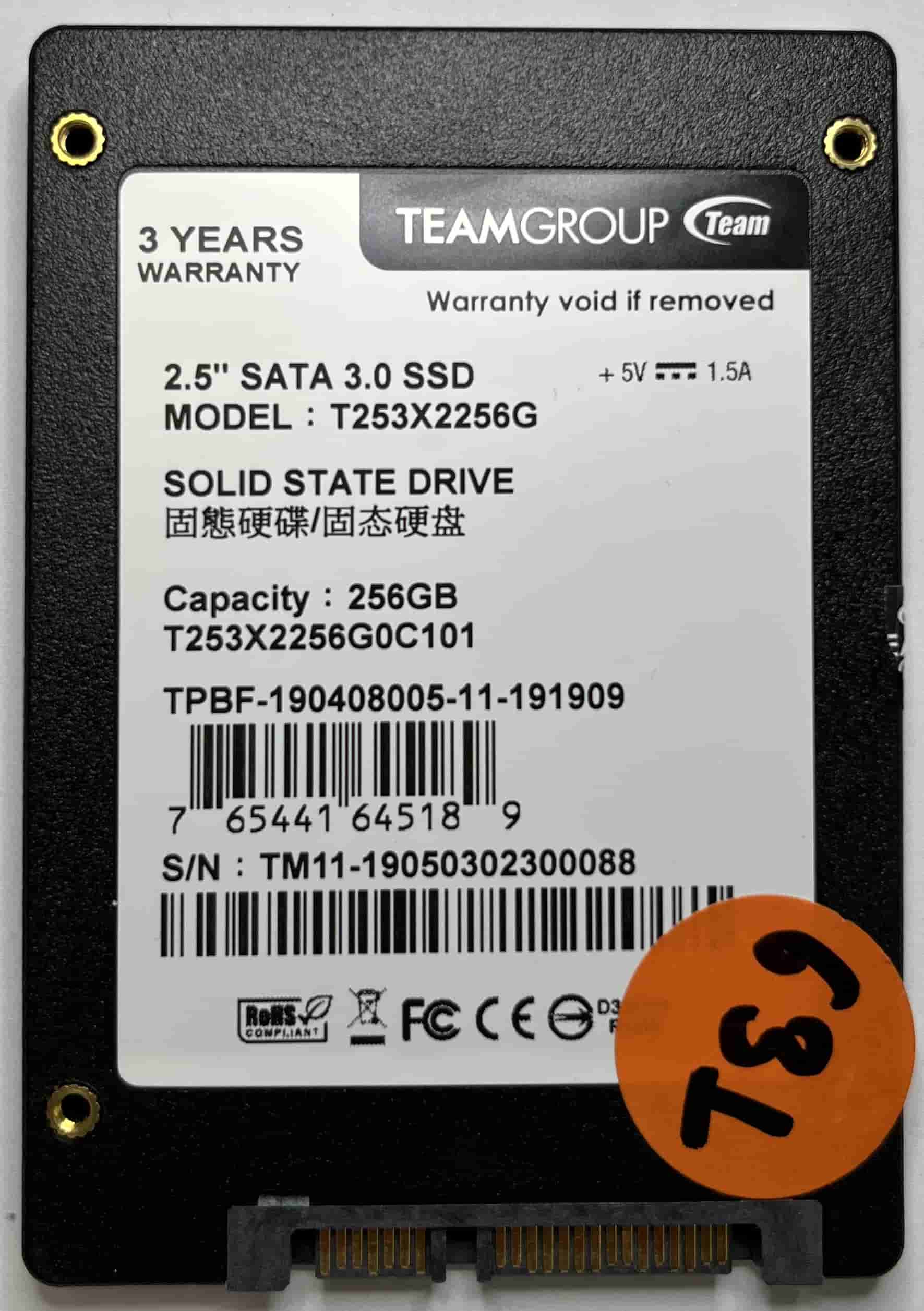 TEAM GROUP T253X2256G (631) SSD for Sale