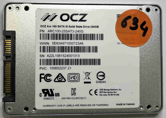 OCZ-ARC ARC100-25SAT3-240G ARC100-25SAT3-240G (634) SSD for Sale