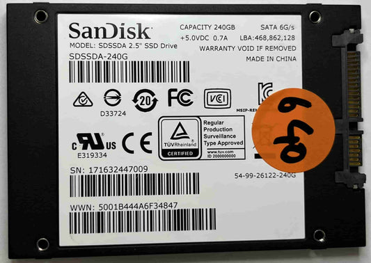 SANDISK SDSSDA240G (640) SSD for Sale