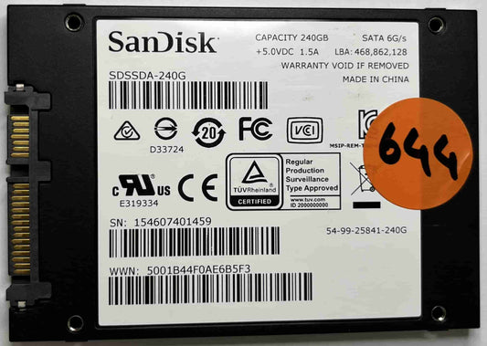 SANDISK SDSSDA240G (644) SSD for Sale