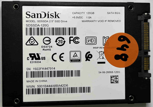 SANDISK SDSSDA-120G (648) SSD for Sale