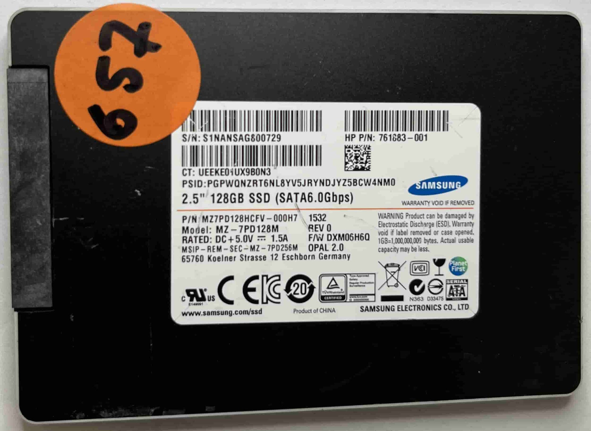 SAMSUNG MZ7PD128M MZ7PD128HCFV-000H7 (657) SSD for Sale