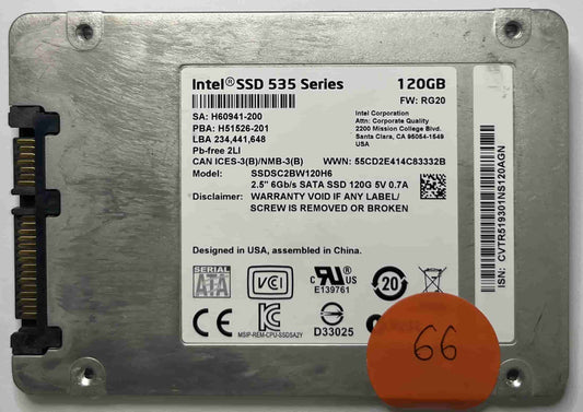 INTEL SSDSC2BW120H6 (66) SSD for Sale