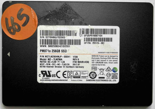 SAMSUNG MZ7LN256A MZ7LN256HMJP-000H1 (665) SSD for Sale