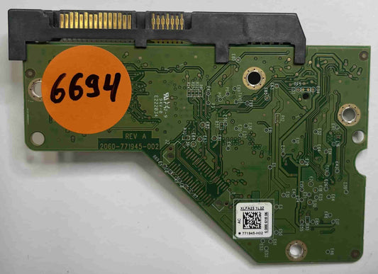 Western Digital WD20EZRZ-00Z5HB0  2060-771945-002 REV A  PCB for Sale