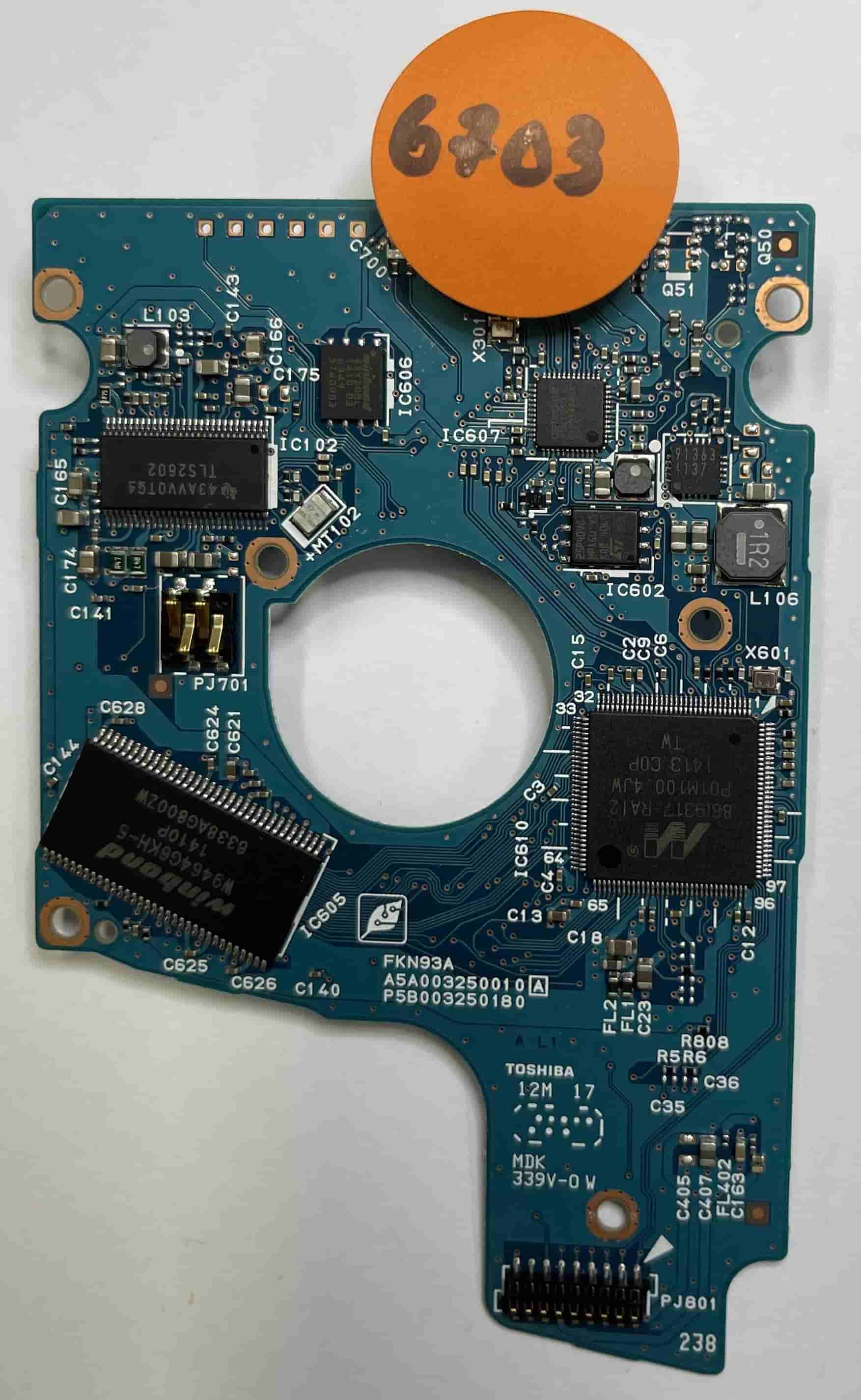 Toshiba MQ01UBD050 G003250A  PCB for Sale