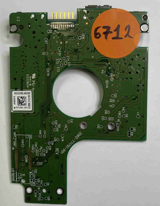 Western Digital WD7500KMVW-11ZSMS4 2060-7717611-001 REV P1  PCB for Sale