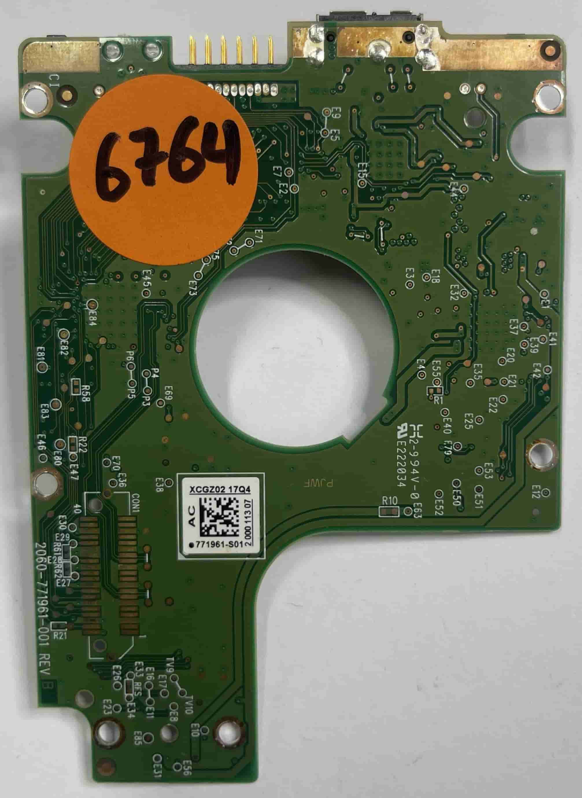 Western Digital WD20NMVW-11EDZS6 2060-771961-001 REV B (6764) PCB for ...