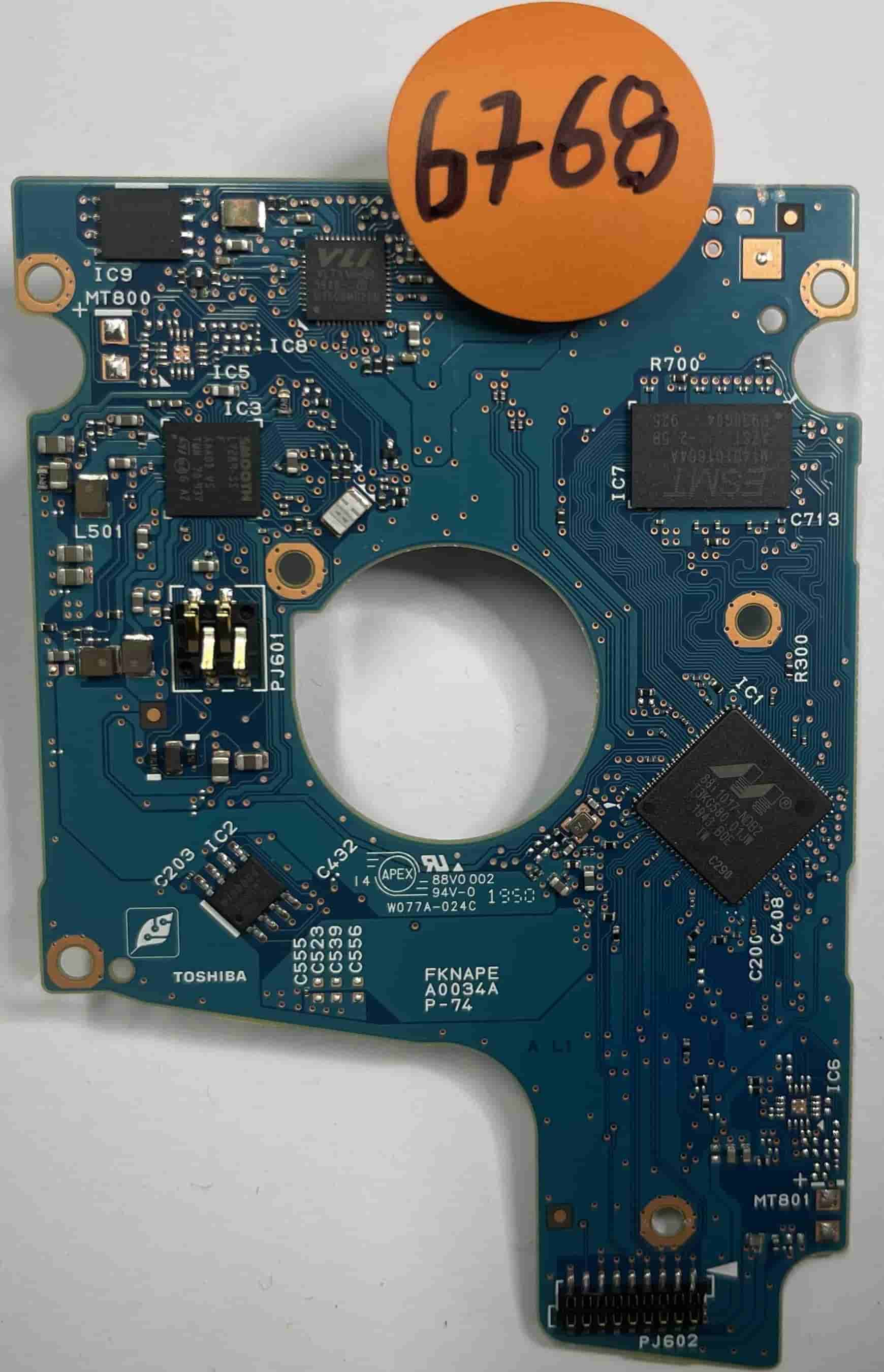 Toshiba MG04UBF100 G0034A  PCB for Sale