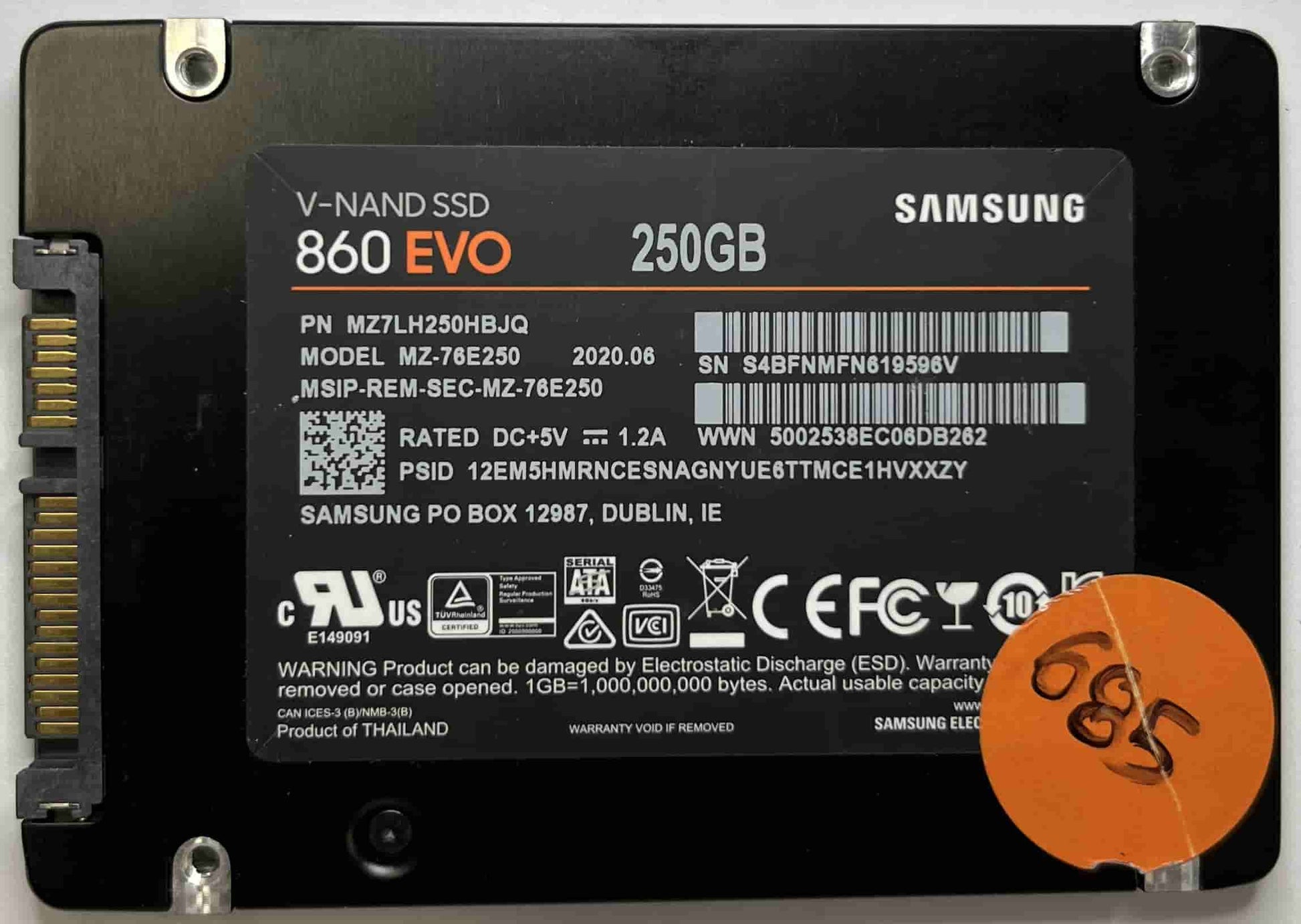 SAMSUNG MZ-76E250 (685) SSD for Sale