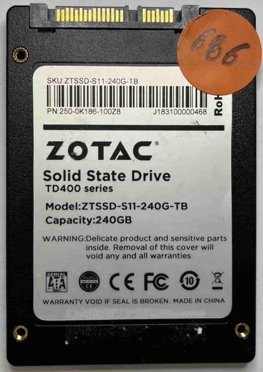 ZOTAC ZTSSD-S11-240G-TD 250-0K186-100Z8 (686) SSD for Sale