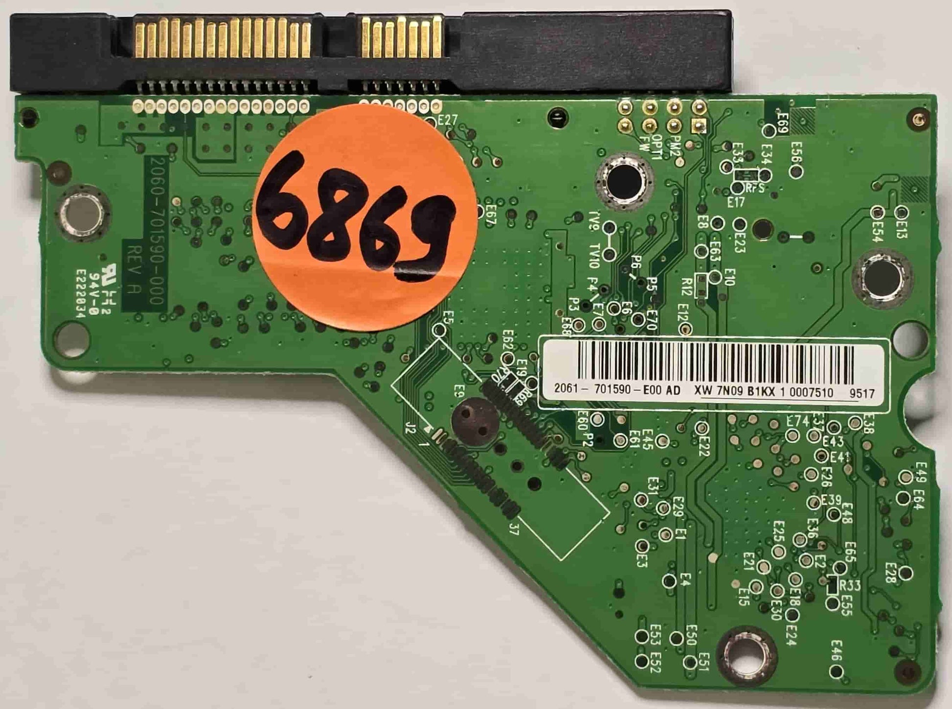 Wd  WD2500AAJS-60M0A0  2060-701590-000 REV A  PCB for Sale