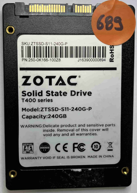 ZOTAC ZTSSD-S11-240G-P 250-0K166-100Z8 (689) SSD for Sale