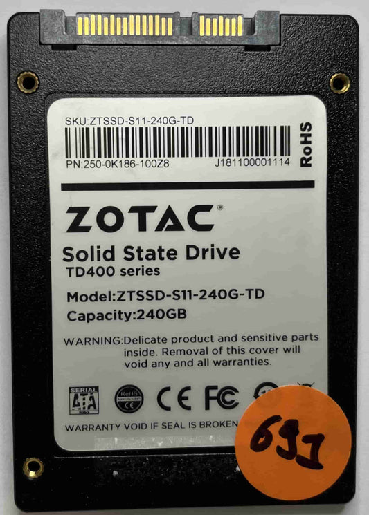 ZOTAC ZTSSD-S11-240G-TD 250-0K186-100Z8 (691) SSD for Sale