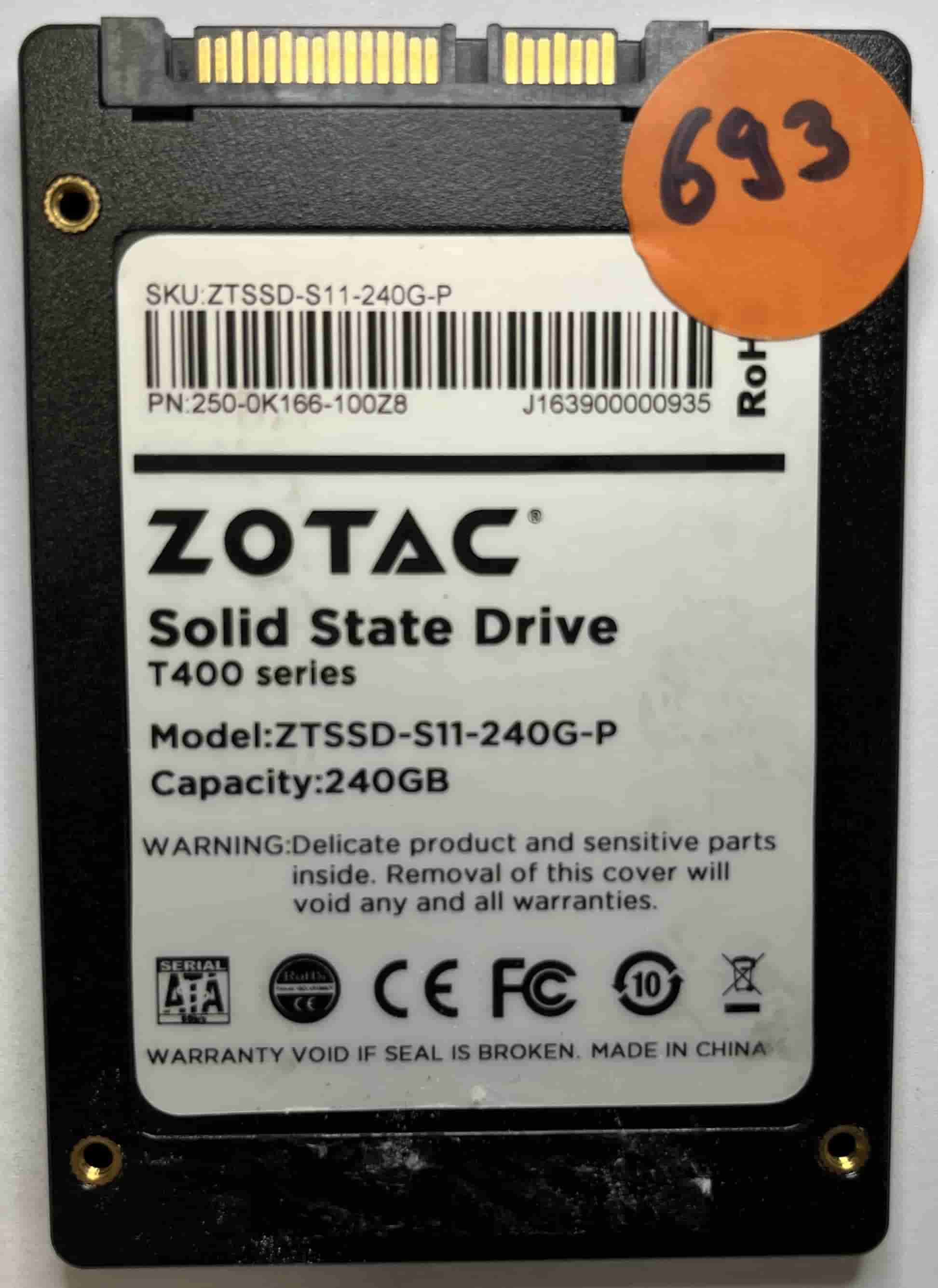 ZOTAC ZTSSD-S11-240G-P 250-0K166-100Z8 (693) SSD for Sale