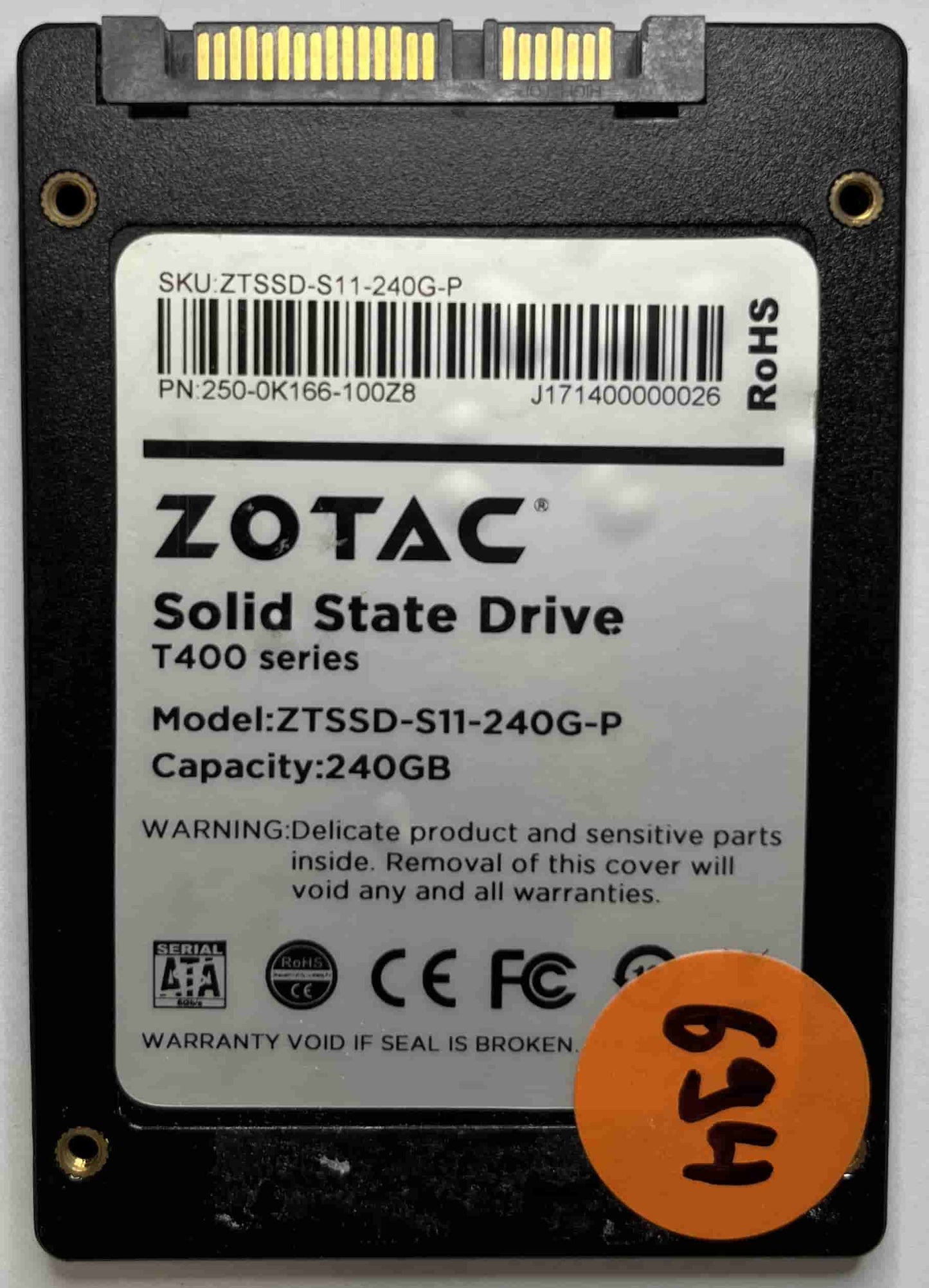 ZOTAC ZTSSD-S11-240G-P 250-0K166-100Z8 (694) SSD for Sale