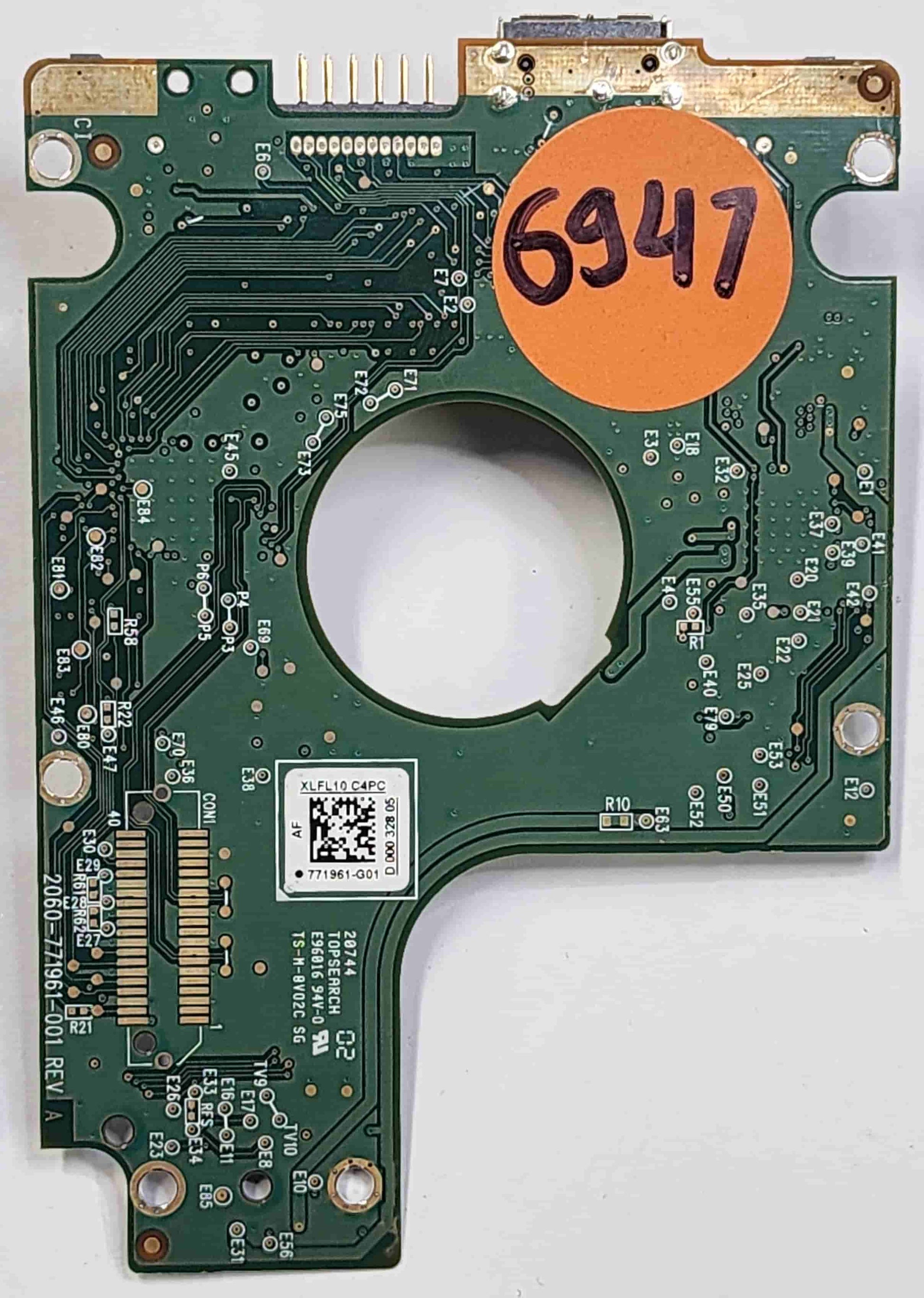 Western Digital WD10JMVW-11AJGS2 2060-771961-001 REV A  PCB for Sale