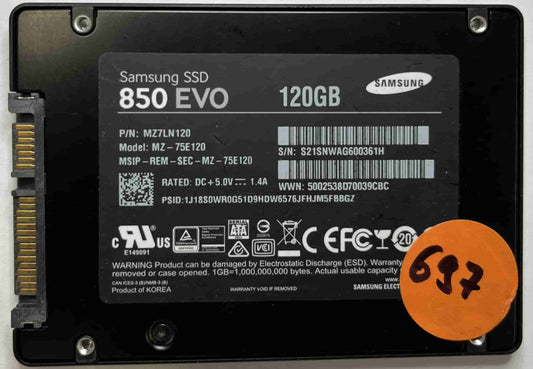 SAMSUNG MZ-75E120 MZ7LN120 (697) SSD for Sale