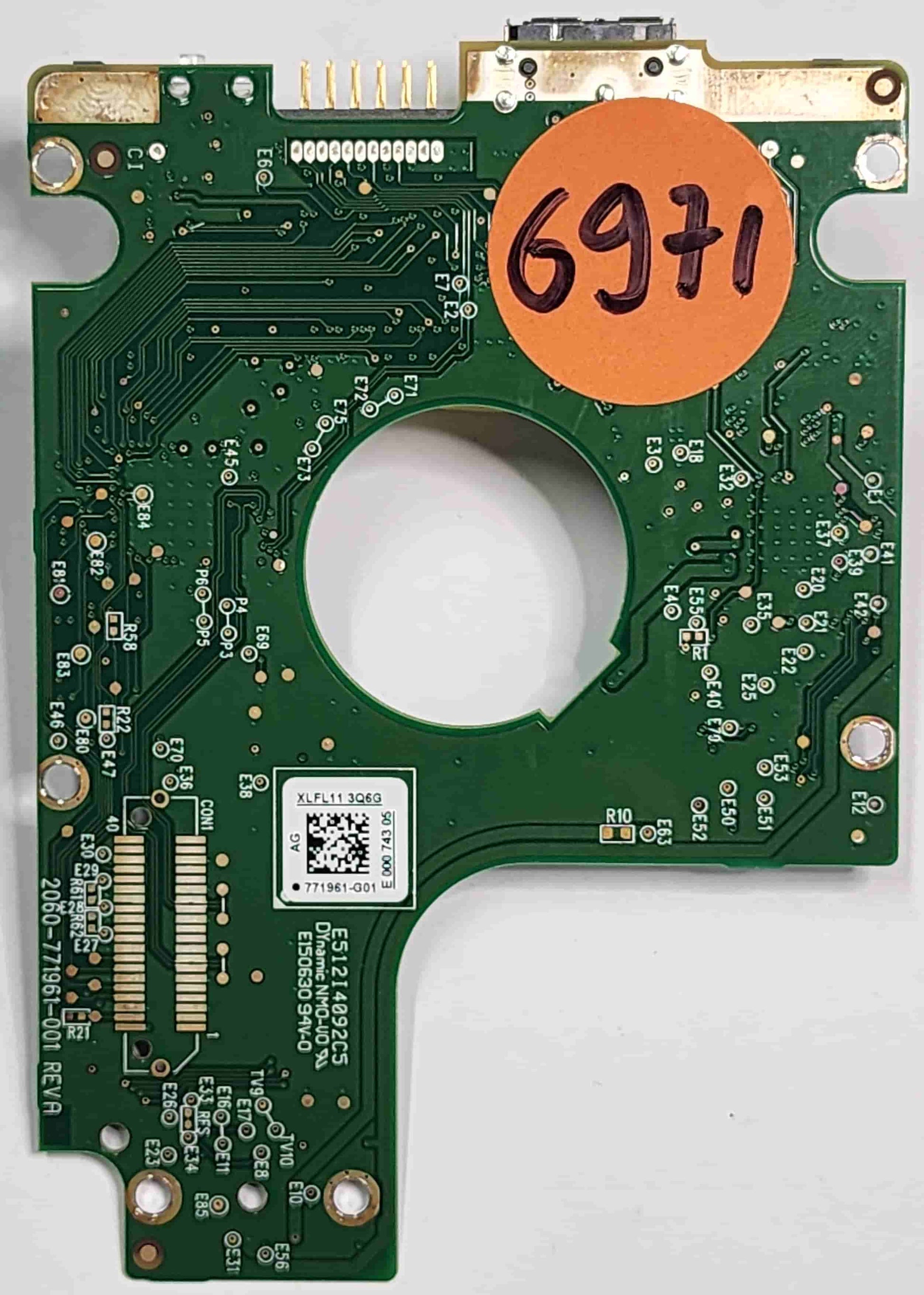 Western Digital WD10JMVW-11AJGS2 2060-771961-001 REV A  PCB for Sale
