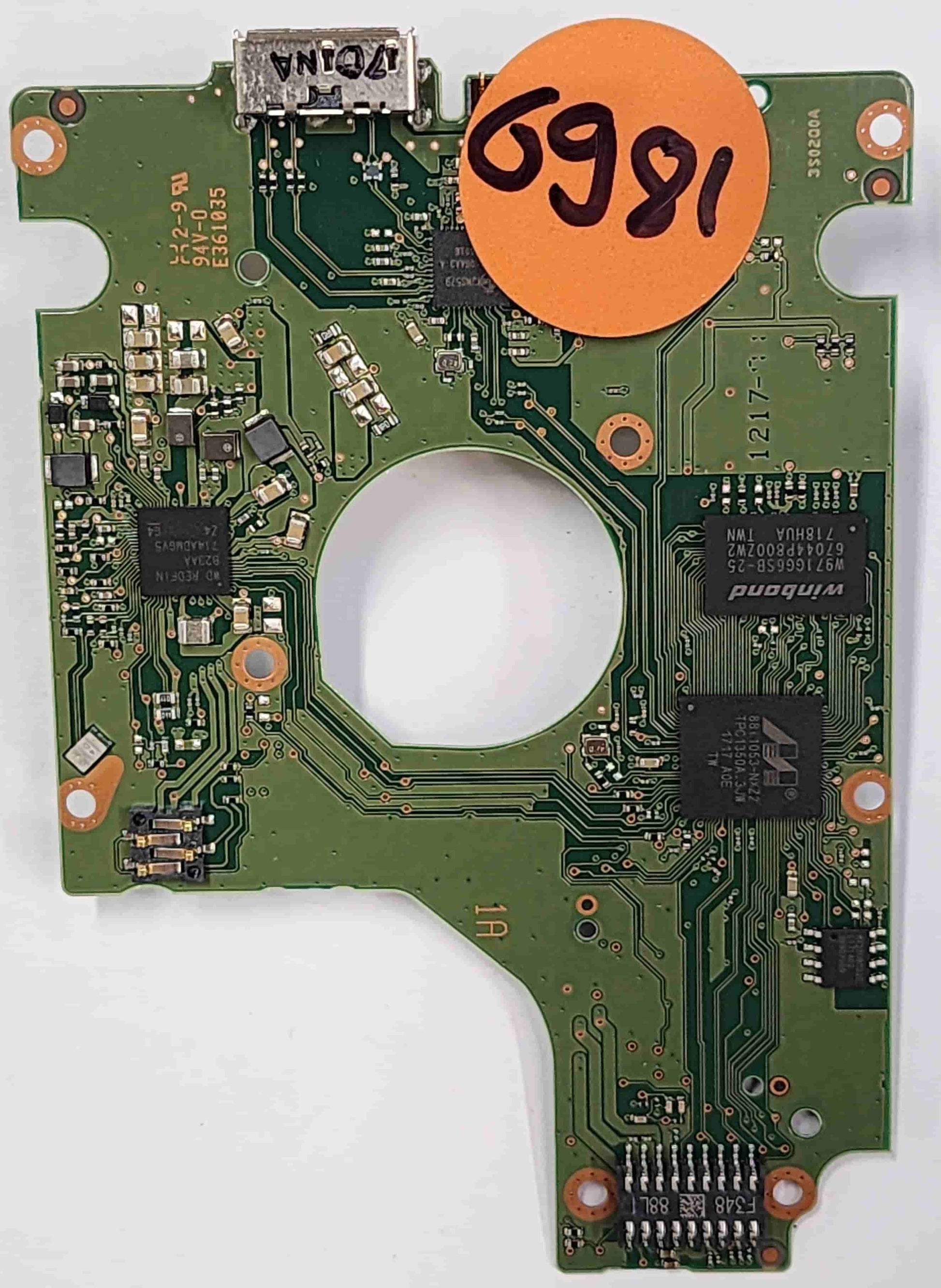Western Digital WD10SDZW-11UMGS0 2060-800069-001 REV P1  PCB for Sale