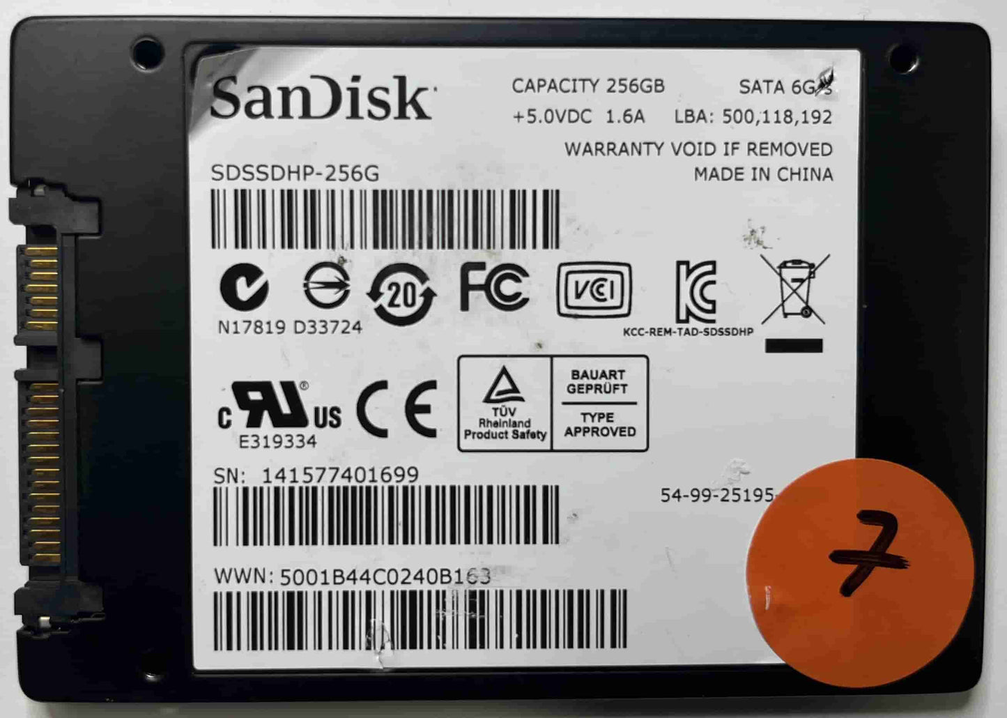 SANDISK SDSSDHP256G (7) SSD for Sale