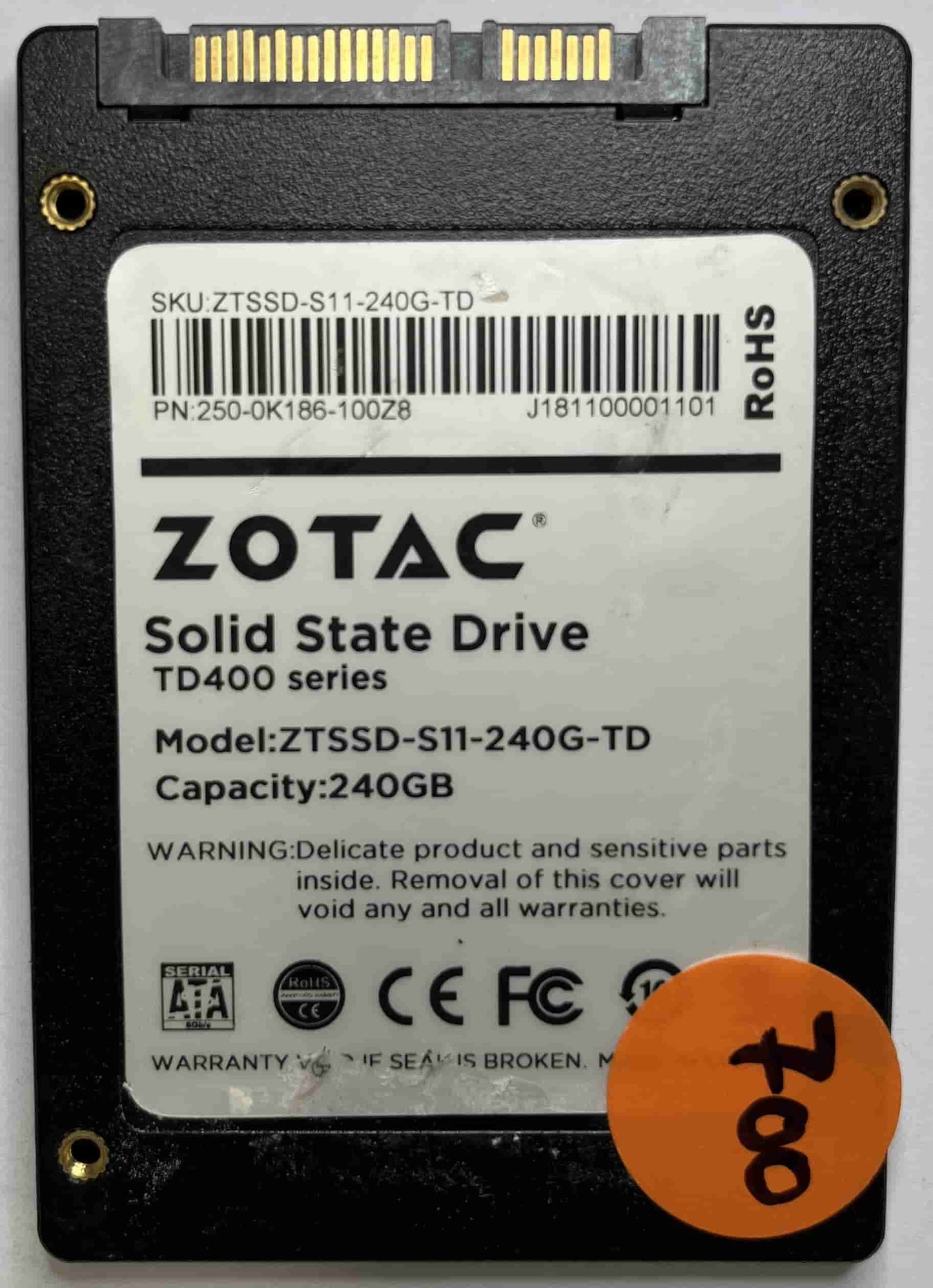 ZOTAC ZTSSD-S11-240G-TD 250-0K186-100Z8 (700) SSD for Sale