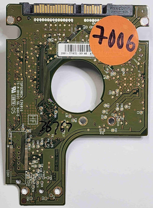 Western Digital WD5000BEVT-22A0RT0 2060-771672-001 REV P1  PCB for Sale