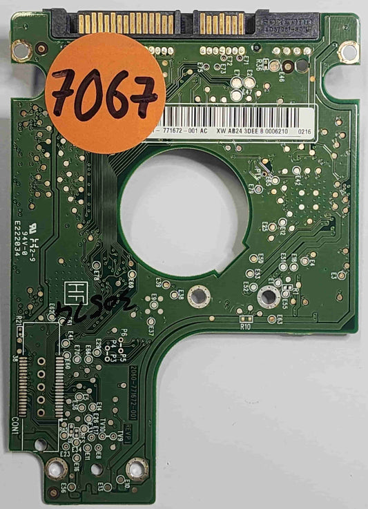 Western Digital WD5000BEVT-22A0RT0 2060-771672-001 REV P1  PCB for Sale