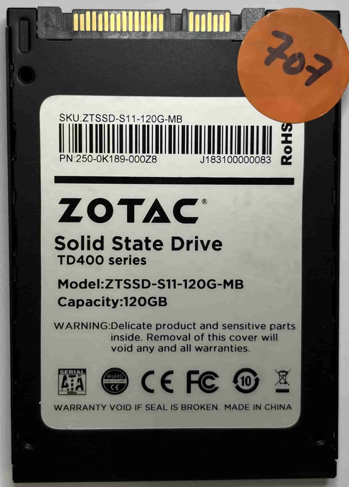 ZOTAC ZTSSD-S11-120G-MD 250-0K189-000Z8 (707) SSD for Sale