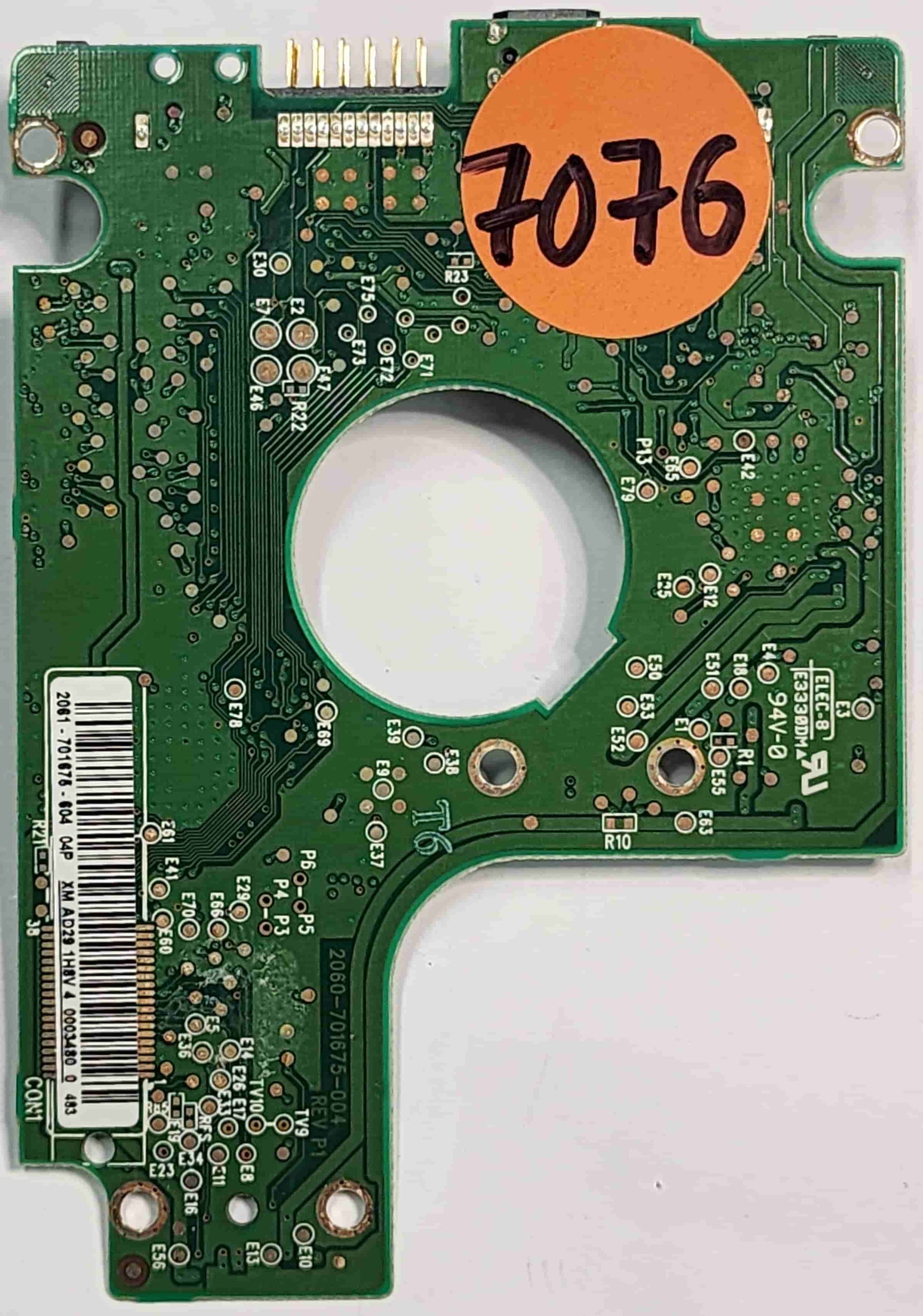 Western Digital WD5000BMVV-11GNWS0 2060-701675-004 REV P1  PCB for Sale