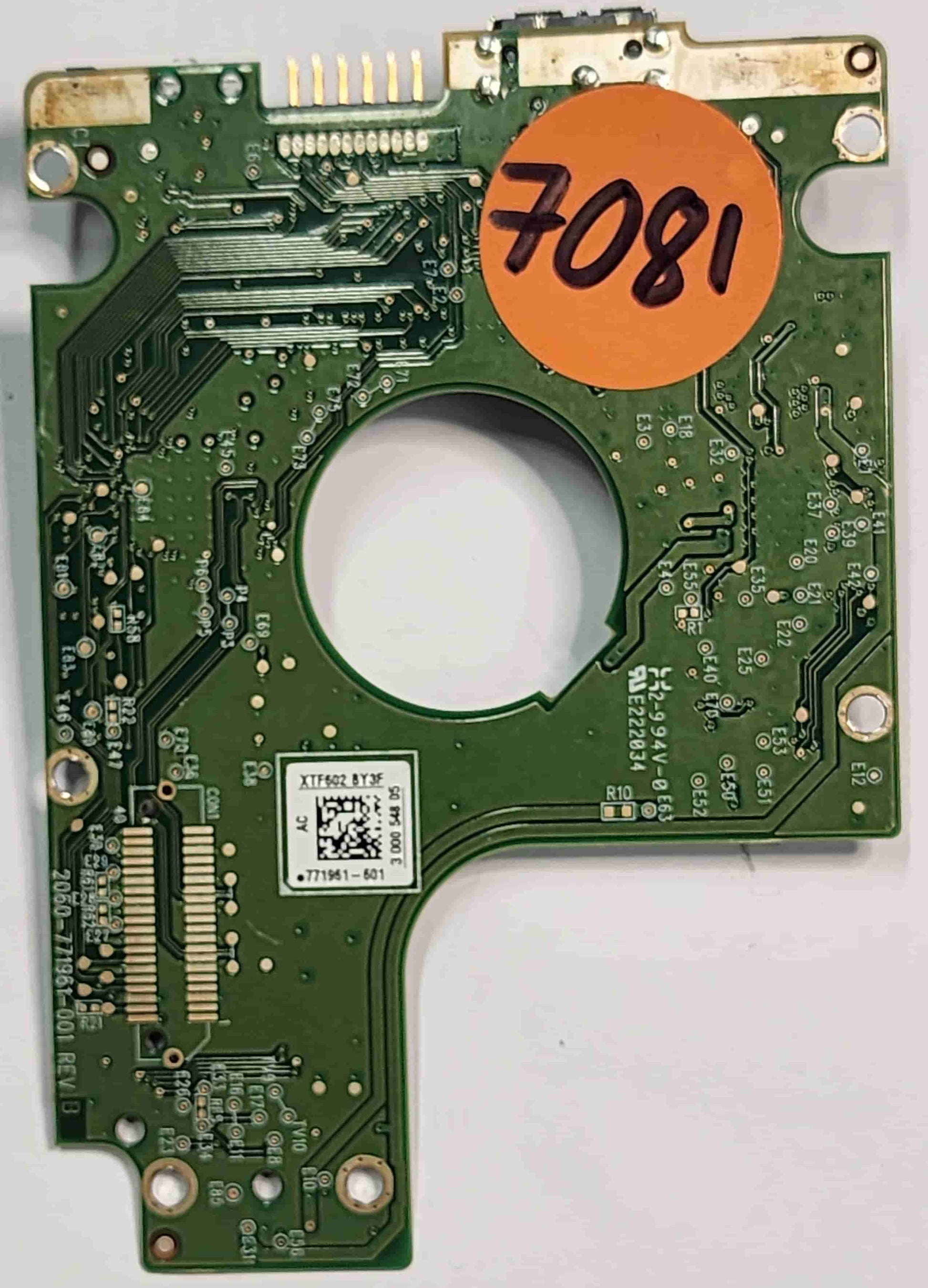 Western Digital WD10JMVW-11AJGS3 2060-771961-001 REV B  PCB for Sale