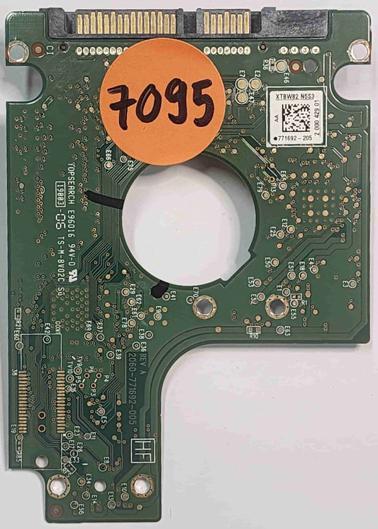 Western Digital WD7500BPVT-80HXZT1 2060-771692-005 REV A  PCB for Sale