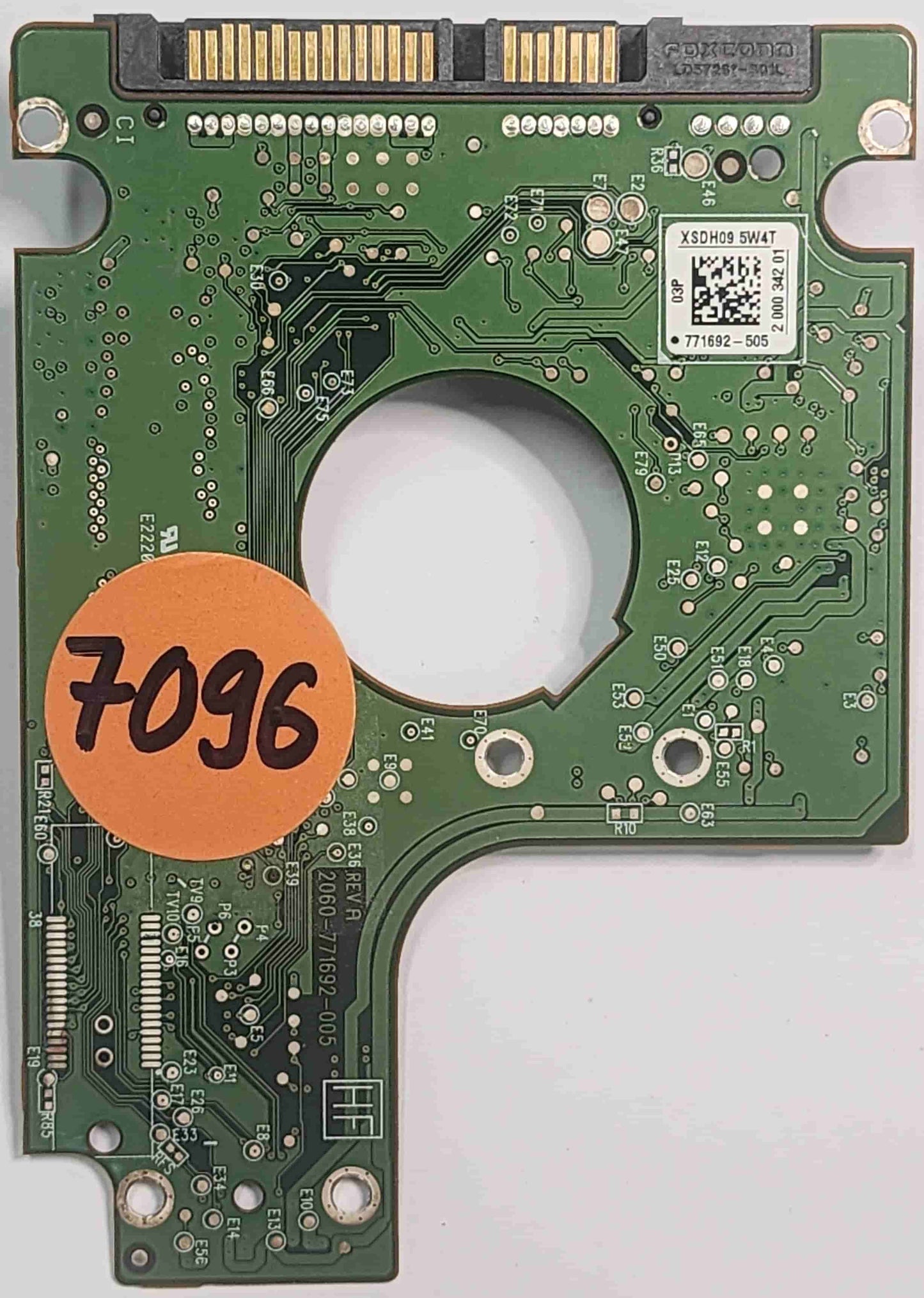 Western Digital WD7500BPVT-80HXZT1 2060-771692-005 REV A  PCB for Sale