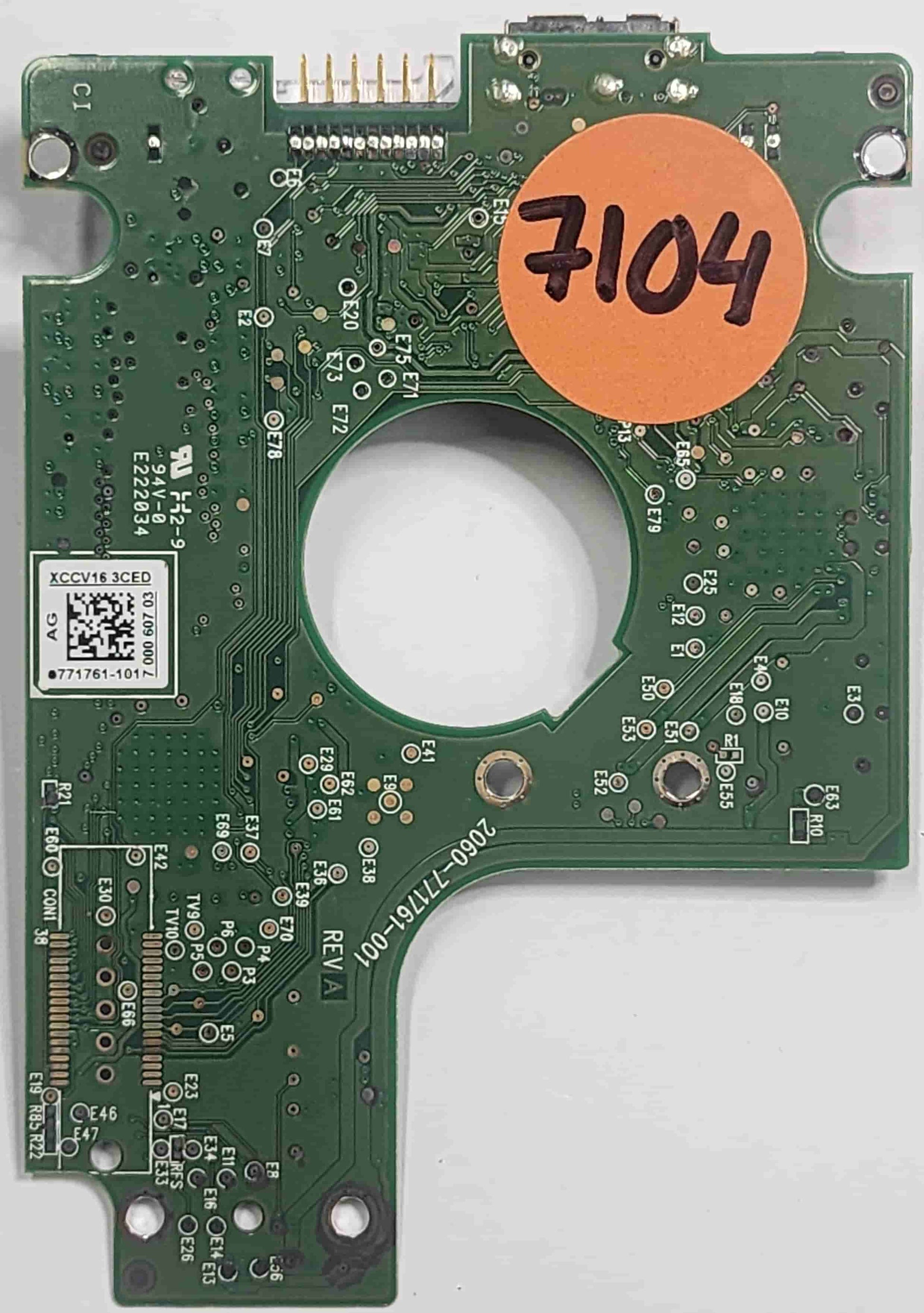 Western Digital WD5000KMVW-11ZSMS4 2060-771761-001 REV A  PCB for Sale