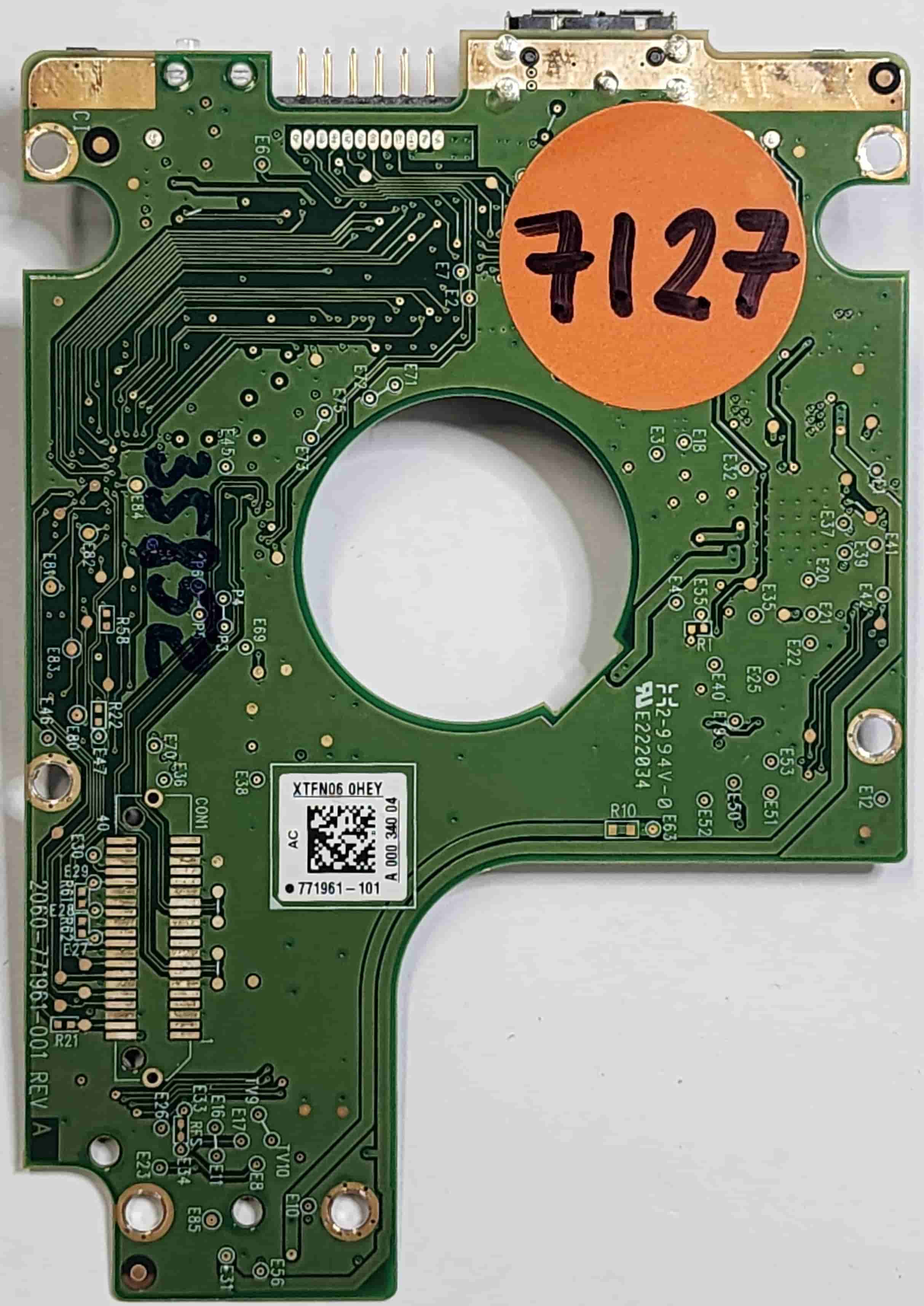 PCB Board Controller 2060-771961-001 Pour Disque Dur Western Digital – Occasion Mais Fonctionnel