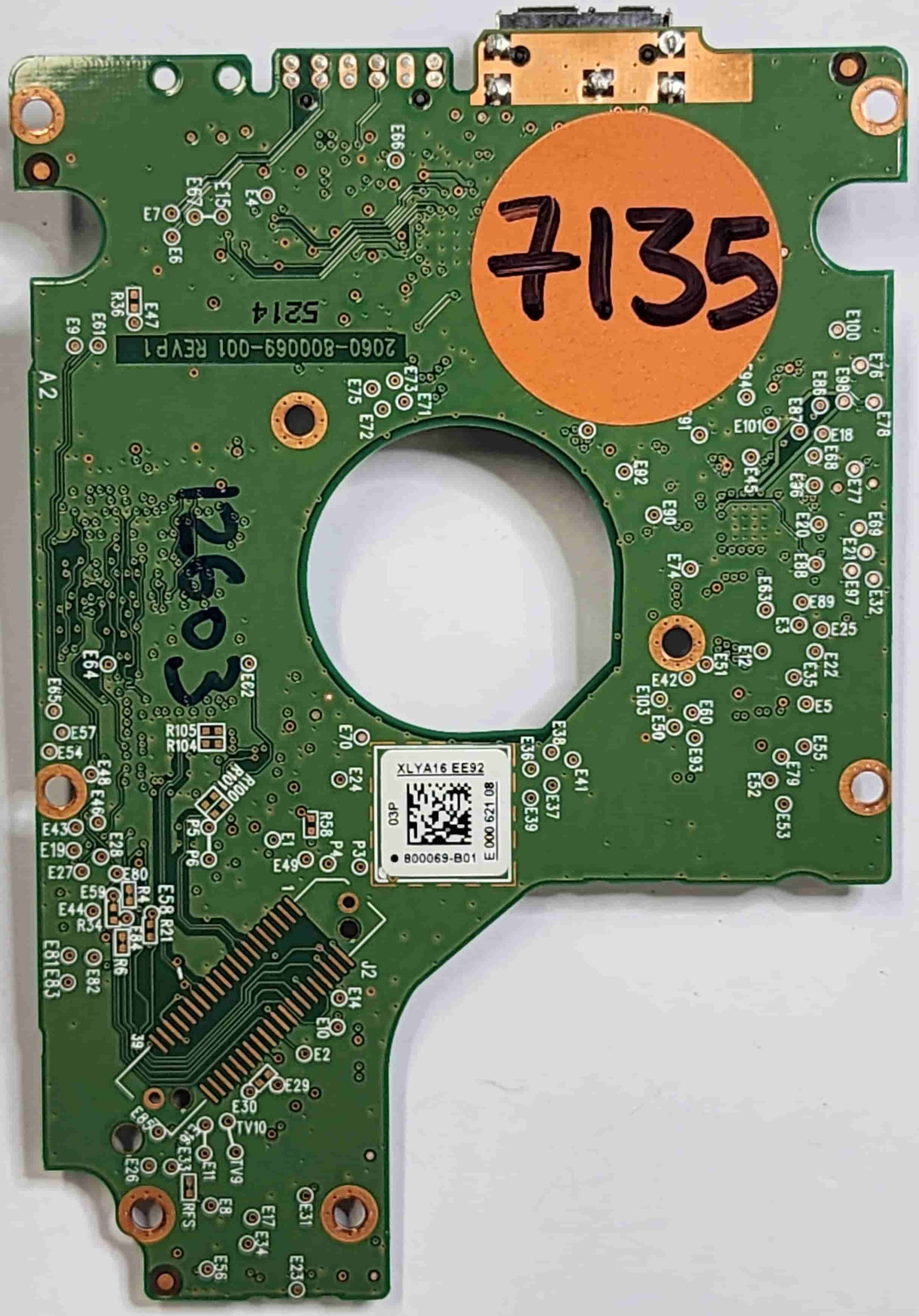 Western Digital WD10SDZW-11UMGS0 2060- 800069-001 REV P1  PCB for Sale