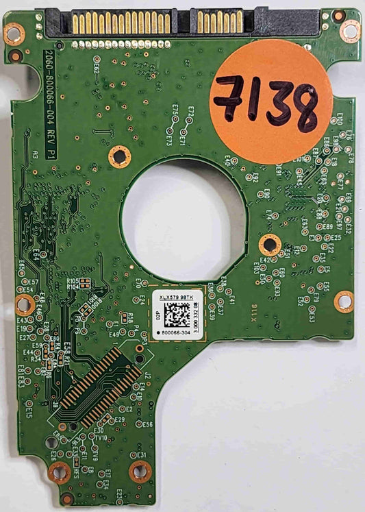 Western Digital WD10SPZX-21Z10T0 2060-800066-004 REV P1  (7138) PCB for Sale