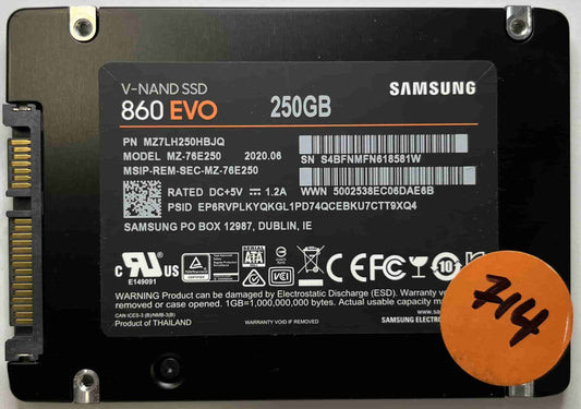 SAMSUNG MZ-76E250 MZ7LH250HBJQ (714) SSD for Sale