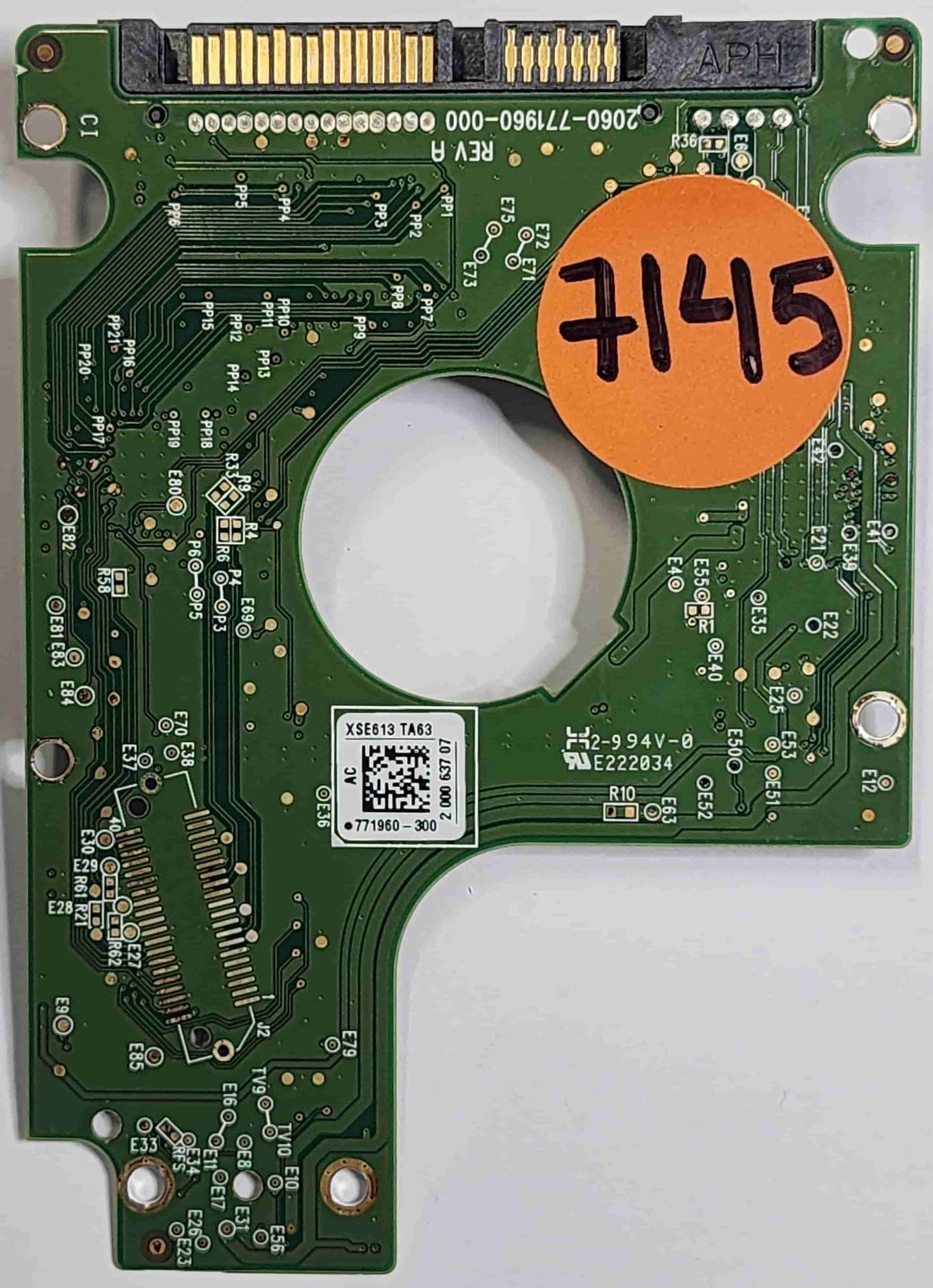 Western Digital WD10JPVX-00JC3T0 2060-771960-000 REV A  PCB for Sale