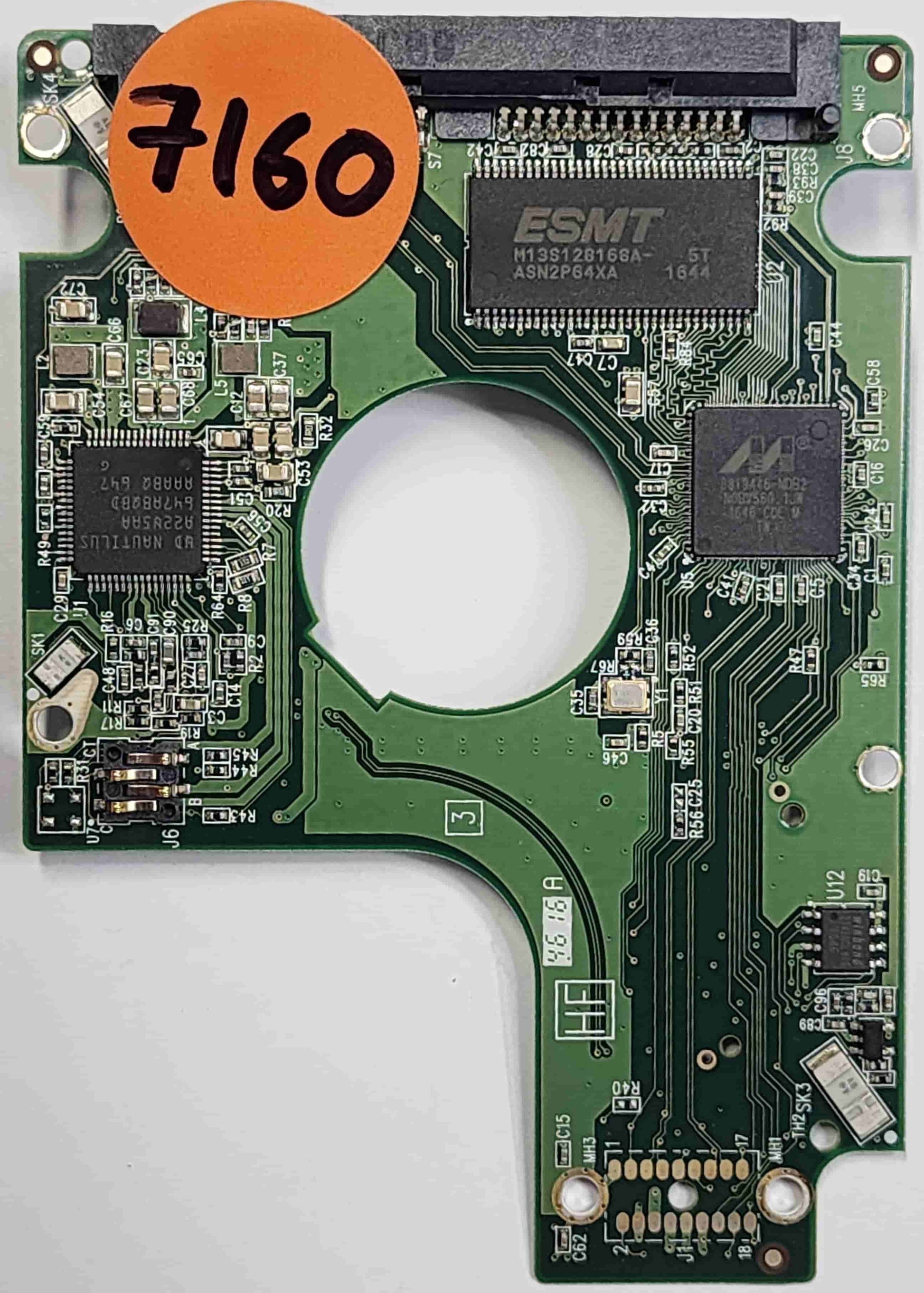 Western Digital WD10JPVX-60JC3TO 2060-771960-000 REV A 726834-001 PCB for Sale