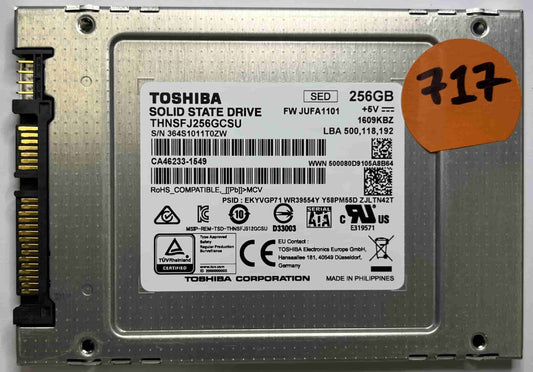 TOSHIBA THNSFJ256GCSU (717) SSD for Sale