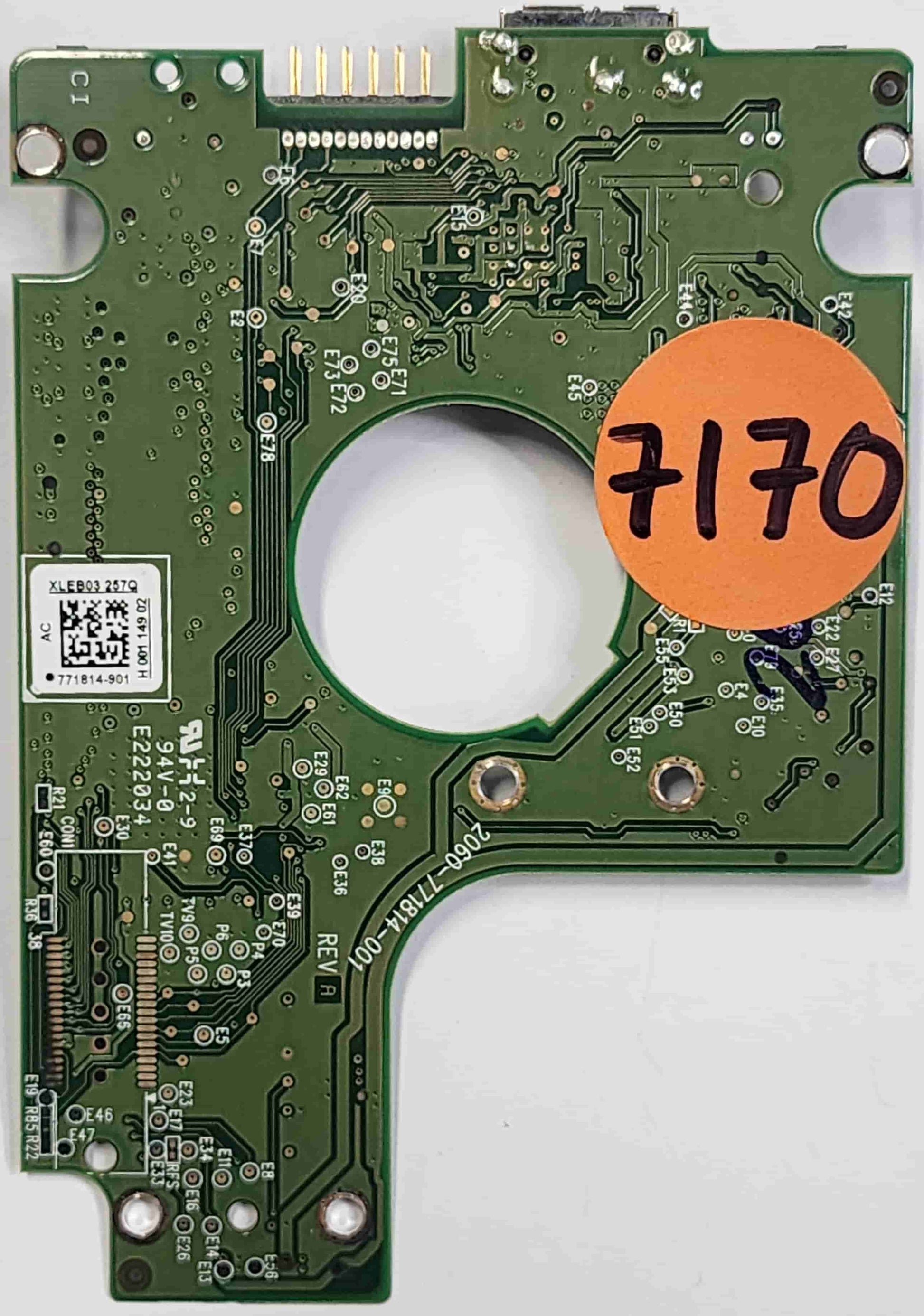 Western Digital WD5000BMVW-11AMCS4 2060-771814-001 REV A  PCB for Sale
