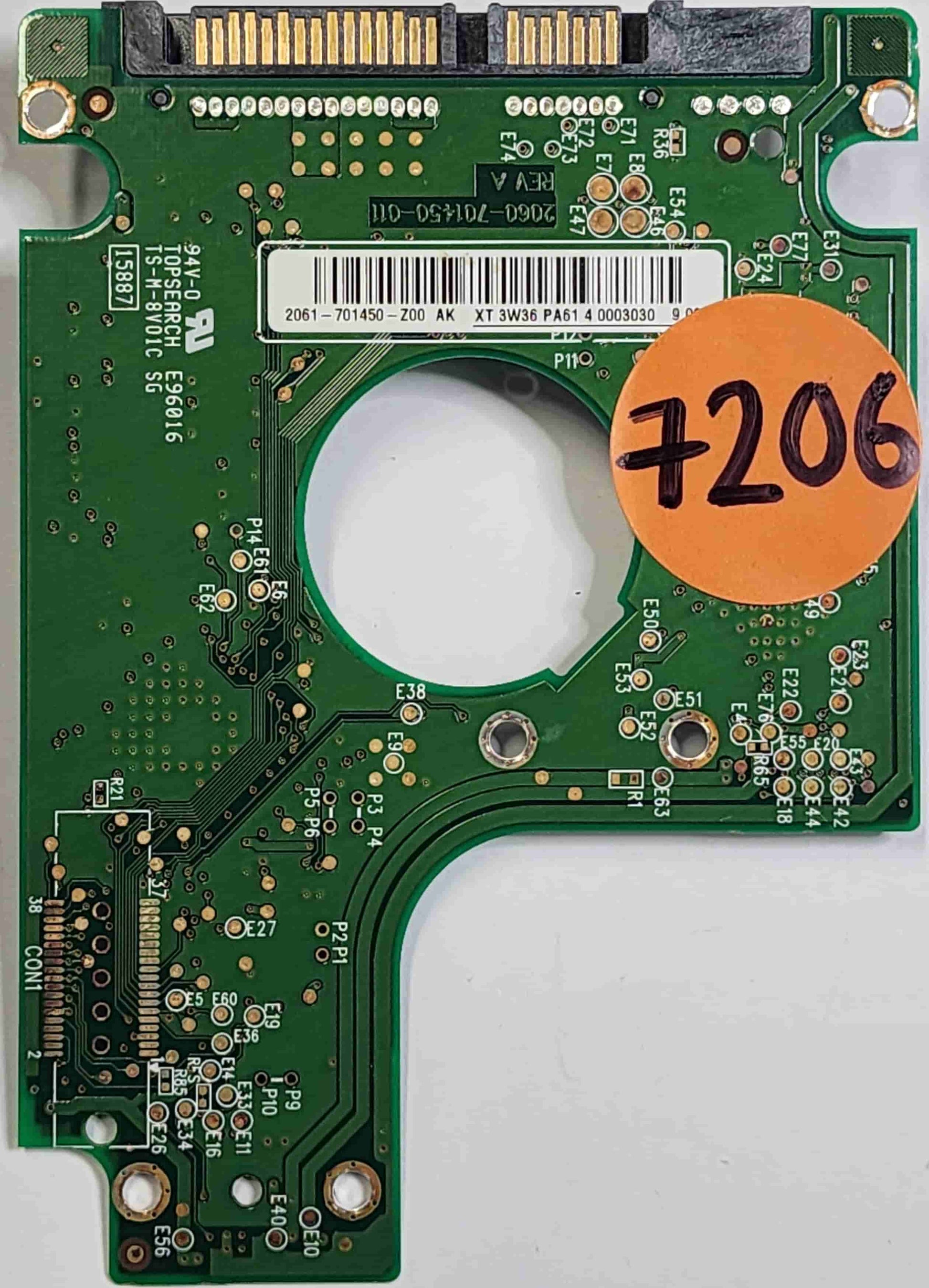 Western Digital WD1200BEVS-22RST0 2060-701450-011 REV A  PCB for Sale