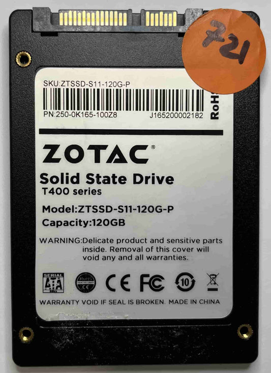 ZOTAC ZTSSD-S11-120G-P 250-0K165-100Z8 (721) SSD for Sale